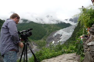 On location at the edge of the Himalayas, Yunnan-Tibert, China